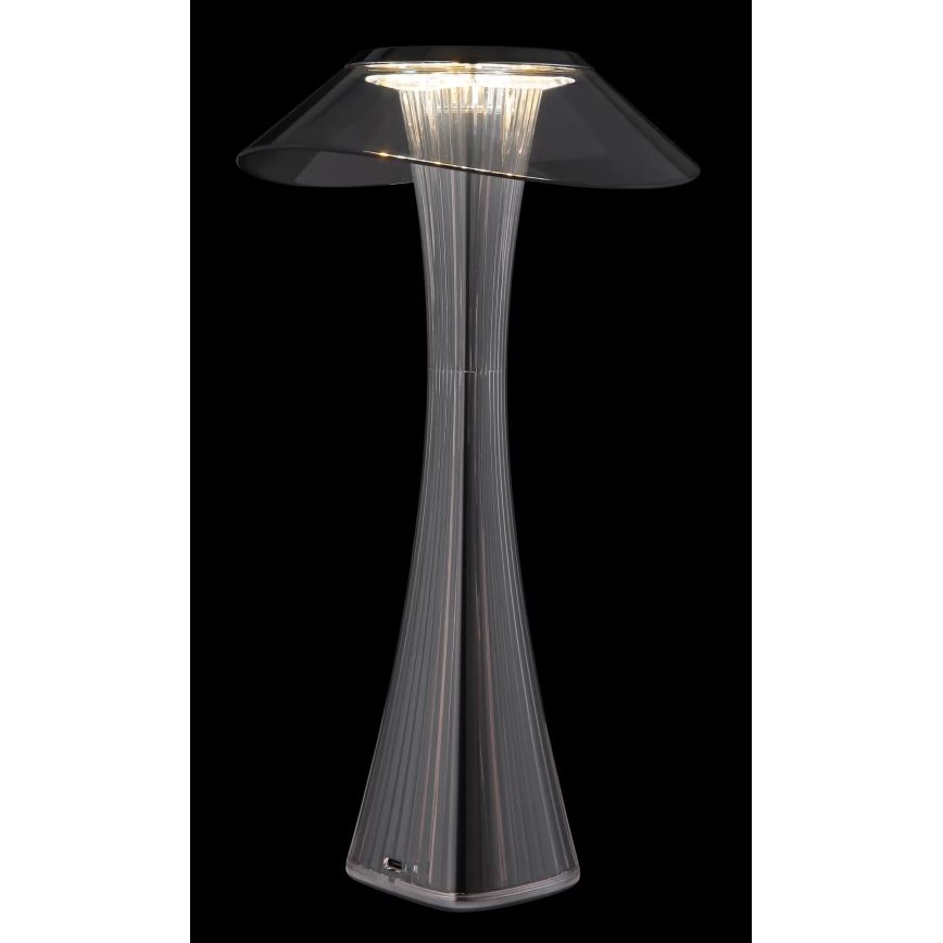 Globo - LED Stmívatelná nabíjecí stolní lampa LED/2,5W/3,7V 1200mAh 2700K/4500K/6500K černá