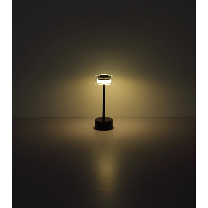 Globo - LED Stmívatelná nabíjecí dotyková stolní lampa LED/2,5W/3,7V 2700/4000/6500K 1800mAh černá