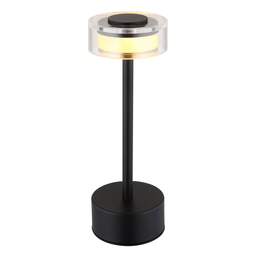 Globo - LED Stmívatelná nabíjecí dotyková stolní lampa LED/2,5W/3,7V 2700/4000/6500K 1800mAh černá