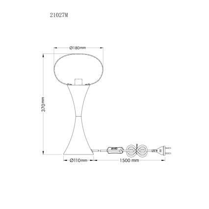 Globo - Stolní lampa 1xE14/25W/230V mosaz