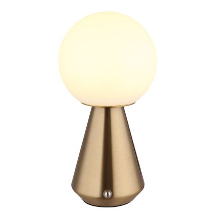 Globo - LED Stmívatelná dotyková venkovní stolní lampa LED/1,5W/5V 3000/4500/6500K 1800 mAh IP41 měděná