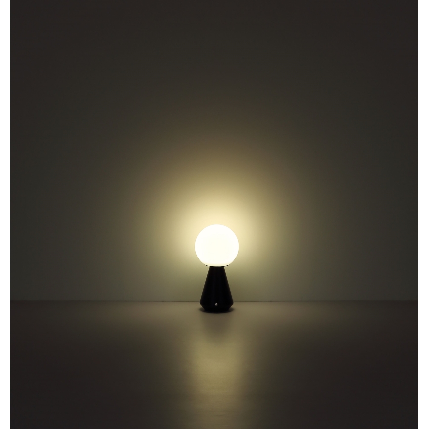 Globo - LED Stmívatelná dotyková venkovní stolní lampa LED/1,5W/5V 3000/4500/6500K 1800 mAh IP41 černá
