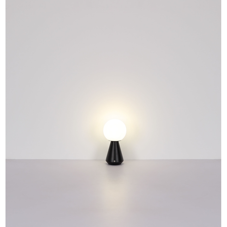 Globo - LED Stmívatelná dotyková venkovní stolní lampa LED/1,5W/5V 3000/4500/6500K 1800 mAh IP41 černá