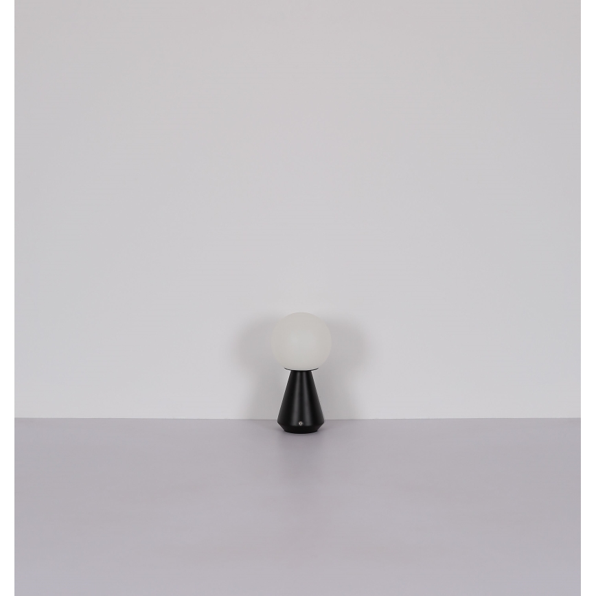 Globo - LED Stmívatelná dotyková venkovní stolní lampa LED/1,5W/5V 3000/4500/6500K 1800 mAh IP41 černá