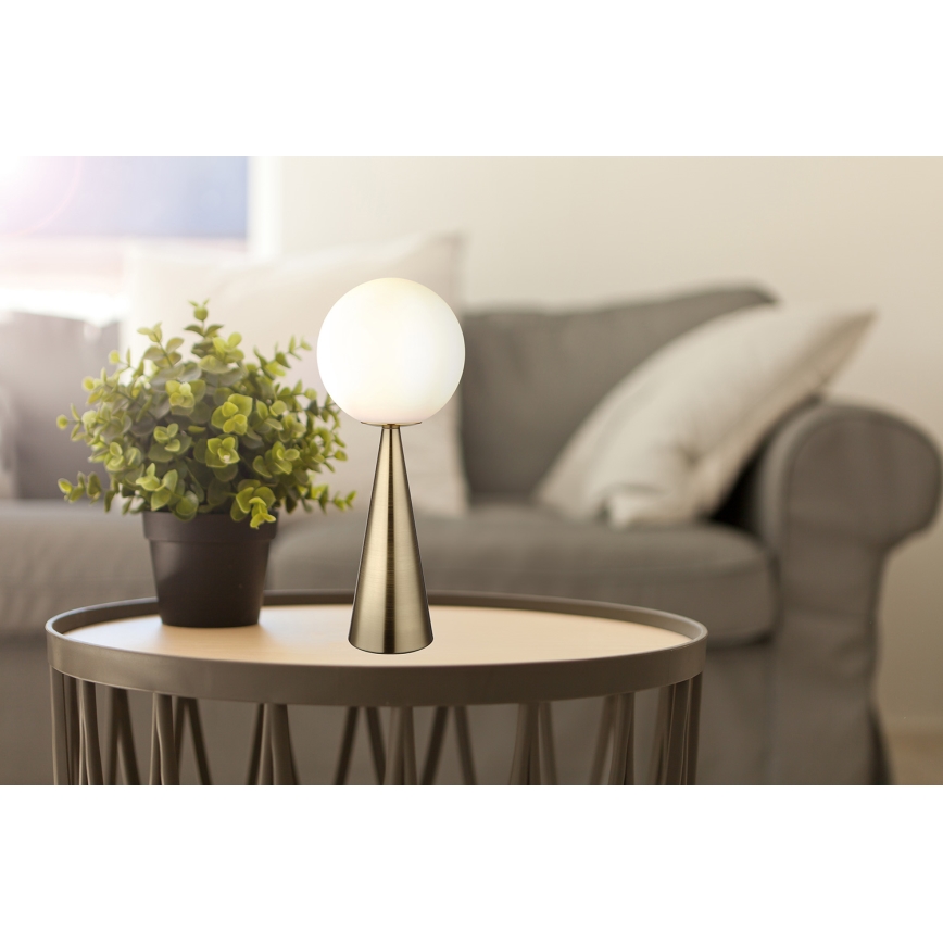 Globo - Stolní lampa 1xE27/40W/230V mosaz