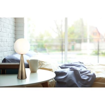 Globo - Stolní lampa 1xE27/40W/230V mosaz