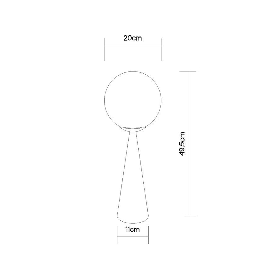Globo - Stolní lampa 1xE27/40W/230V mosaz