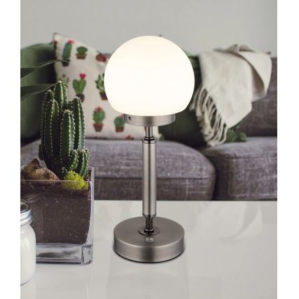 Globo - LED Stmívatelná nabíjecí dotyková stolní lampa LED/2,5W/5V 1800mAh 2700/4000/6500K antracit