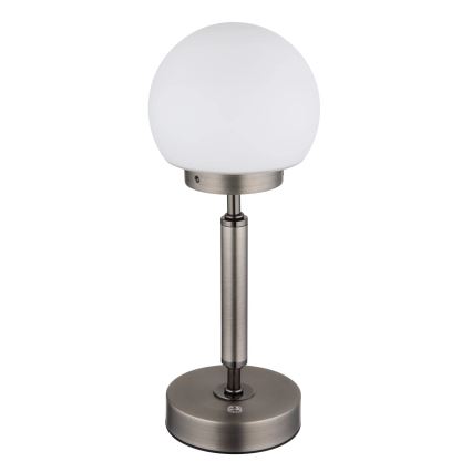 Globo - LED Stmívatelná nabíjecí dotyková stolní lampa LED/2,5W/5V 1800mAh 2700/4000/6500K antracit