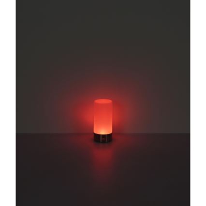 Globo - LED RGBW Stmívatelná dotyková venkovní stolní lampa LED/1,8W/5V 1500 mAh IP44 matný chrom