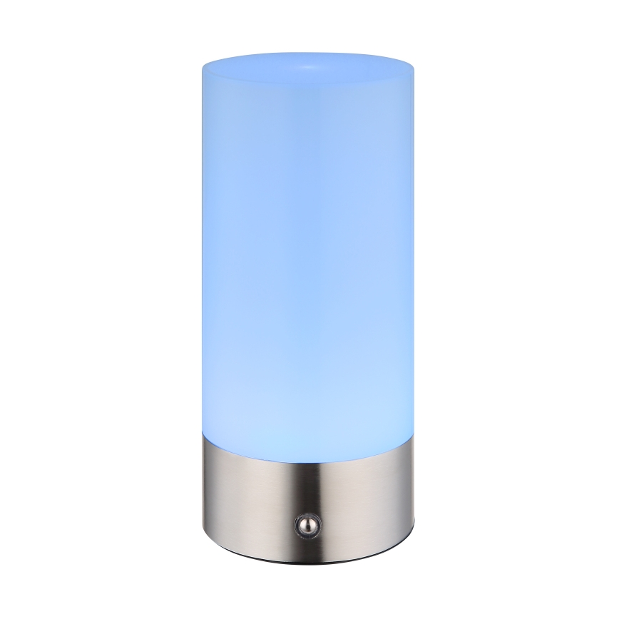 Globo - LED RGBW Stmívatelná dotyková venkovní stolní lampa LED/1,8W/5V 1500 mAh IP44 matný chrom
