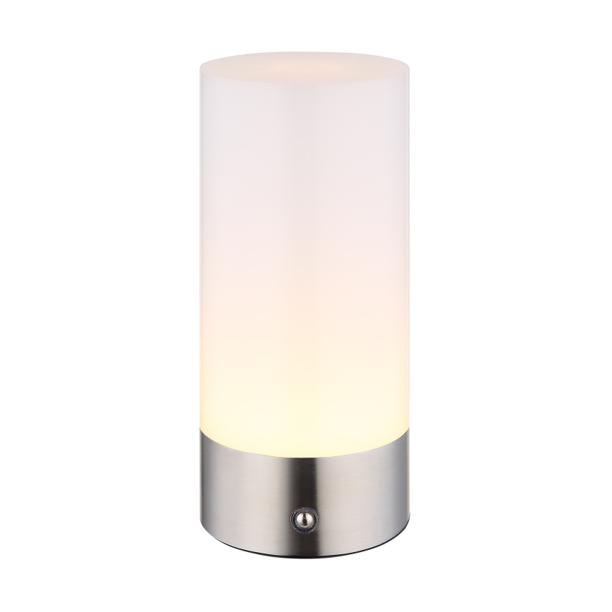 Globo - LED RGBW Stmívatelná dotyková venkovní stolní lampa LED/1,8W/5V 1500 mAh IP44 matný chrom