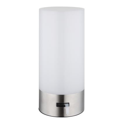 Globo - LED RGBW Stmívatelná dotyková venkovní stolní lampa LED/1,8W/5V 1500 mAh IP44 matný chrom