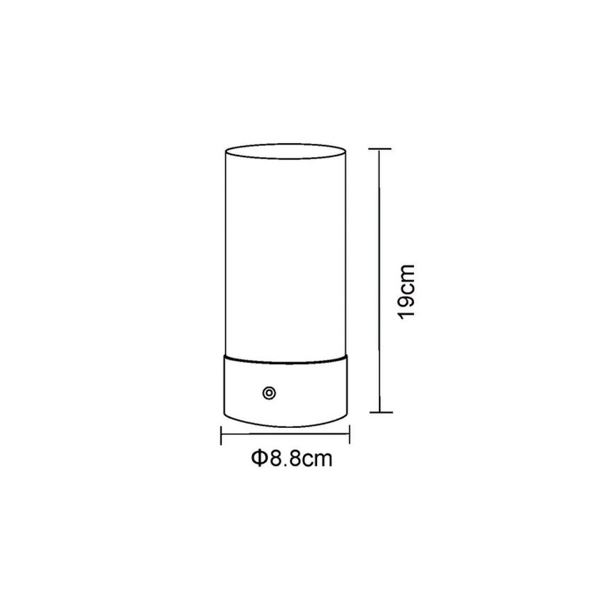 Globo - LED RGBW Stmívatelná dotyková venkovní stolní lampa LED/1,8W/5V 1500 mAh černá