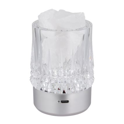 Globo - LED Stmívatelná dotyková stolní lampa LED/1W/5V 3000K 1200 mAh stříbrná
