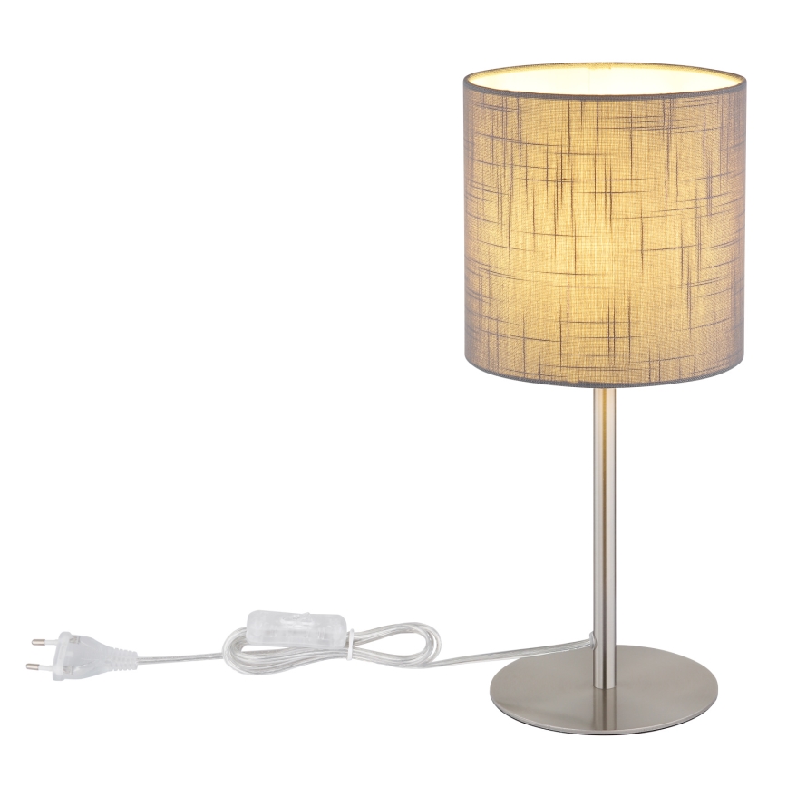 Globo - Stolní lampa 1xE27/40W/230V šedá