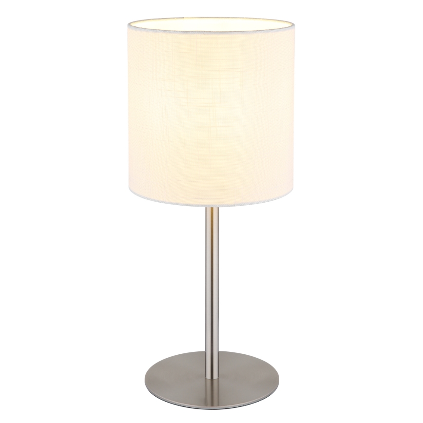 Globo - Stolní lampa 1xE27/40W/230V bílá