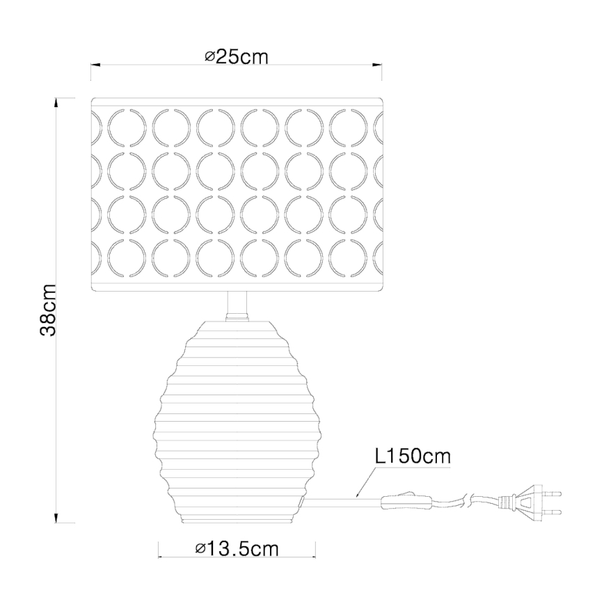 Globo - Stolní lampa 1xE27/60W/230V