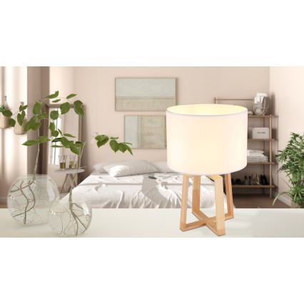 Globo - Stolní lampa 1xE14/40W/230V bílá