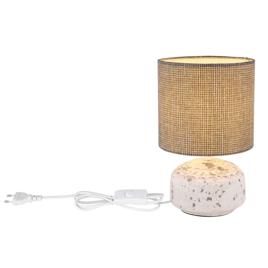 Globo - Stolní lampa1xE14/40W/230V šedá/keramika