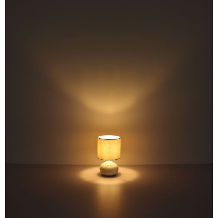 Globo - Stolní lampa 1xE14/40W/230V béžová/keramika