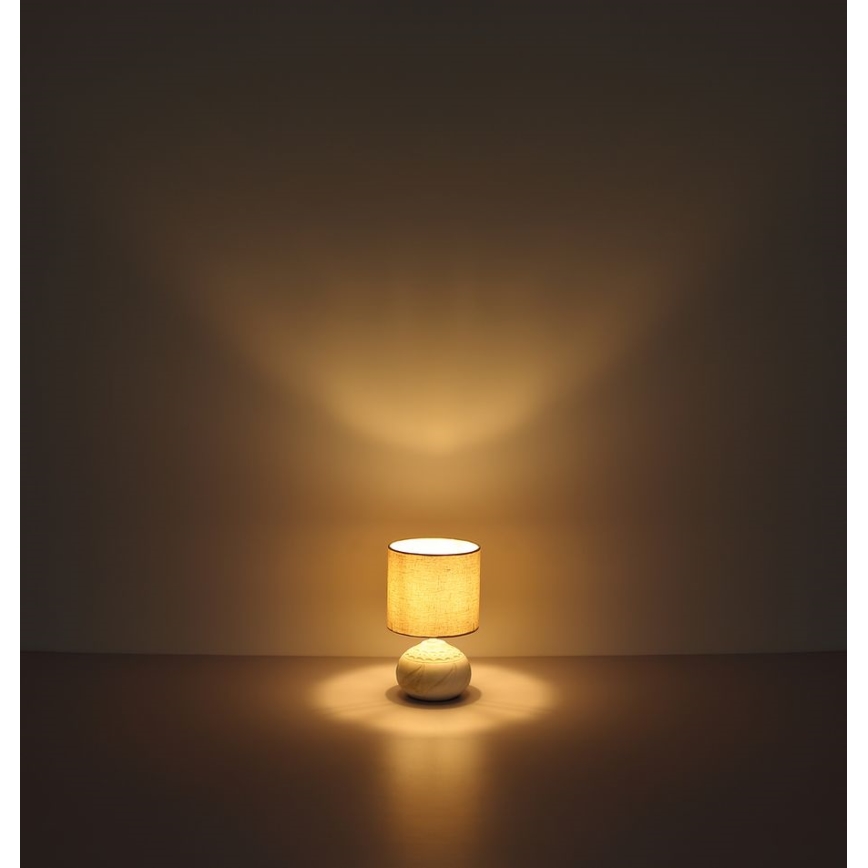 Globo - Stolní lampa 1xE14/40W/230V béžová/keramika