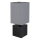 Globo 21628ALU - Stolní lampa VALENTINO 1xE27/7W/230V černá/antracit