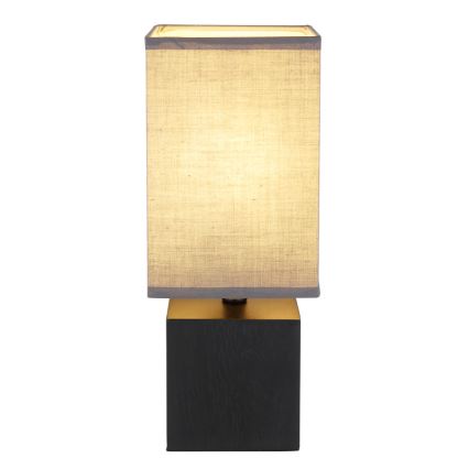 Globo 21628ALU - Stolní lampa VALENTINO 1xE27/7W/230V černá/antracit