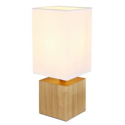 Globo - Stolní lampa 1xE27/7W/230V bílá/hnědá