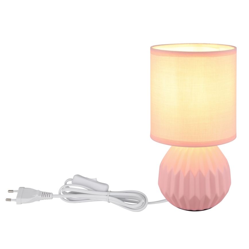 Globo - Stolní lampa 1xE14/40W/230V růžová