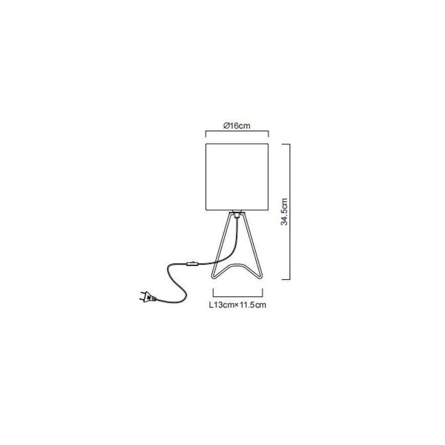 Globo - Stolní lampa 1xE14/40W/230V černá