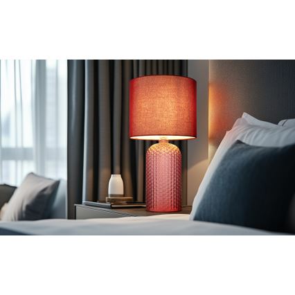 Globo - Stolní lampa 1xE27/60W/230V červená