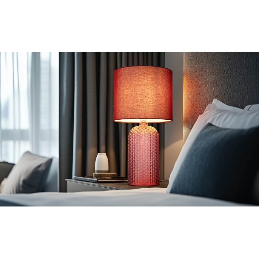 Globo - Stolní lampa 1xE27/60W/230V červená