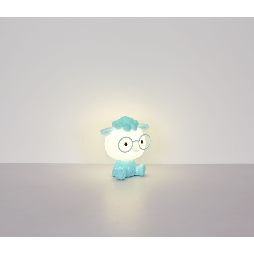 Globo - LED Stmívatelná nabíjecí dětská noční lampička LED/1W/5V 500 mAh modrá