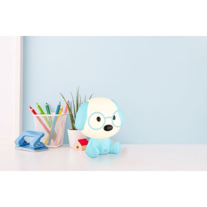 Globo - LED Stmívatelná nabíjecí dětská noční lampička LED/1W/5V 500 mAh modrá