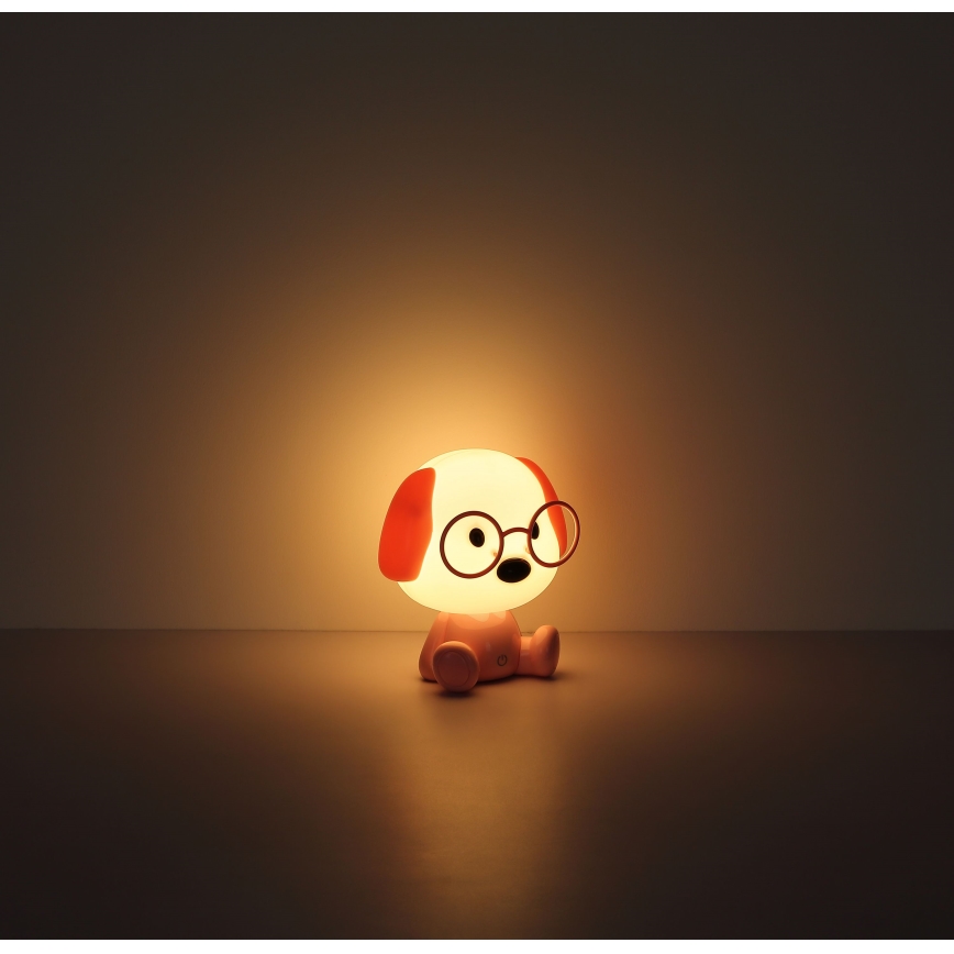 Globo - LED Stmívatelná nabíjecí dětská noční lampička LED/1W/5V 500 mAh růžová