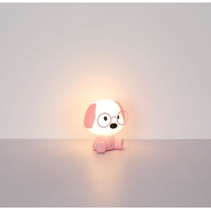 Globo - LED Stmívatelná nabíjecí dětská noční lampička LED/1W/5V 500 mAh růžová