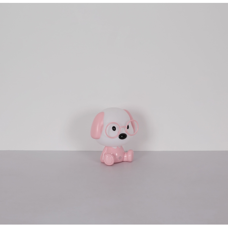 Globo - LED Stmívatelná nabíjecí dětská noční lampička LED/1W/5V 500 mAh růžová