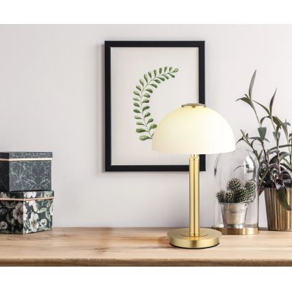 Globo - LED Stmívatelná dotykový stolní lampa LED/7W/230V 3000K mosaz
