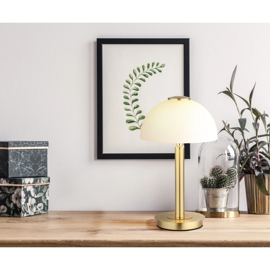 Globo - LED Stmívatelná dotykový stolní lampa LED/7W/230V 3000K mosaz