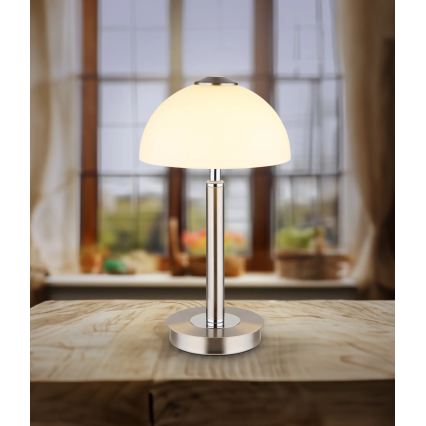Globo - LED Stmívatelná dotykový stolní lampa LED/7W/230V 3000K matný chrom