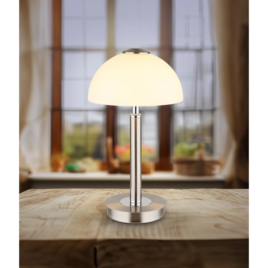 Globo - LED Stmívatelná dotykový stolní lampa LED/7W/230V 3000K matný chrom