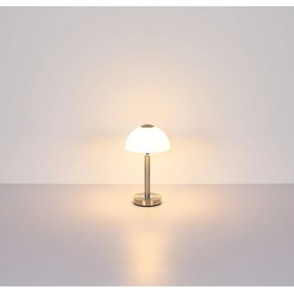 Globo - LED Stmívatelná dotykový stolní lampa LED/7W/230V 3000K matný chrom