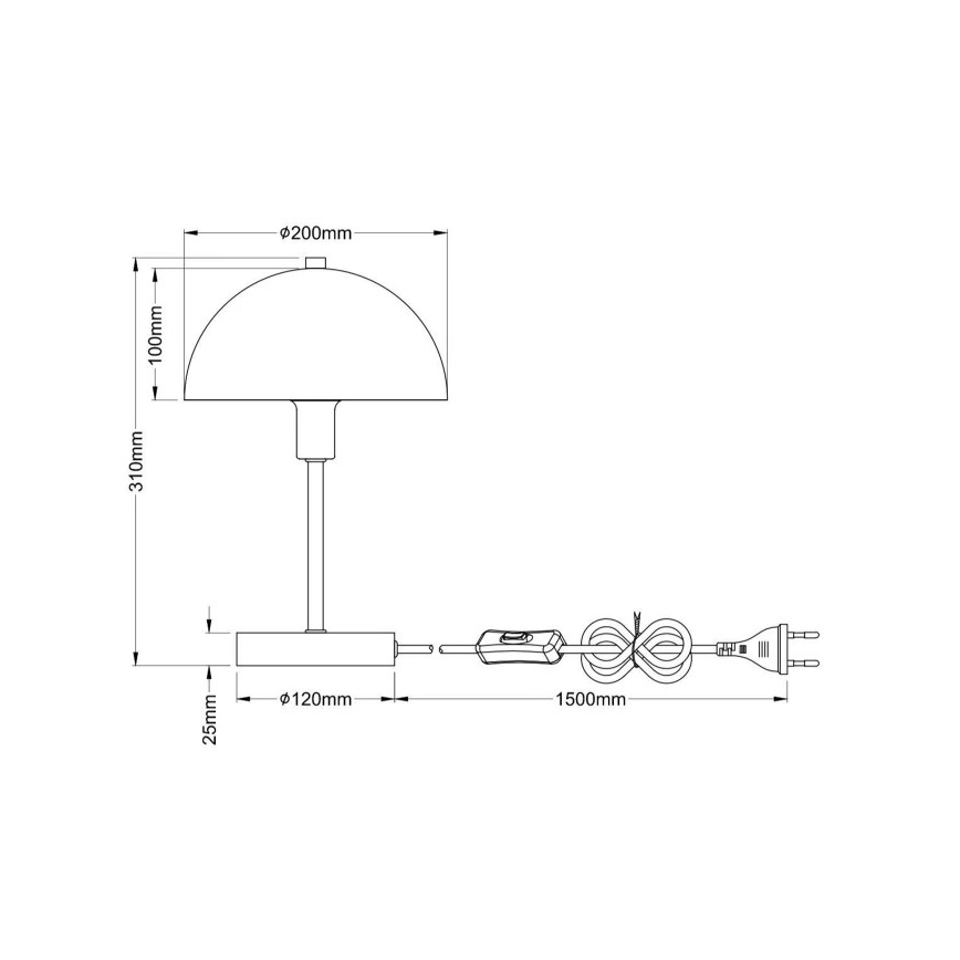 Globo - Stolní lampa 1xE14/40W/230V