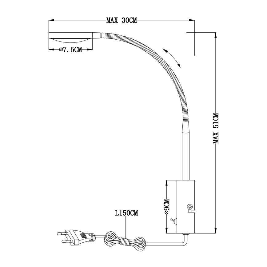 Globo - LED Nástěnné svítidlo LED/6W/230V