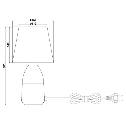 Globo - Stolní lampa 1xE14/40W/230V