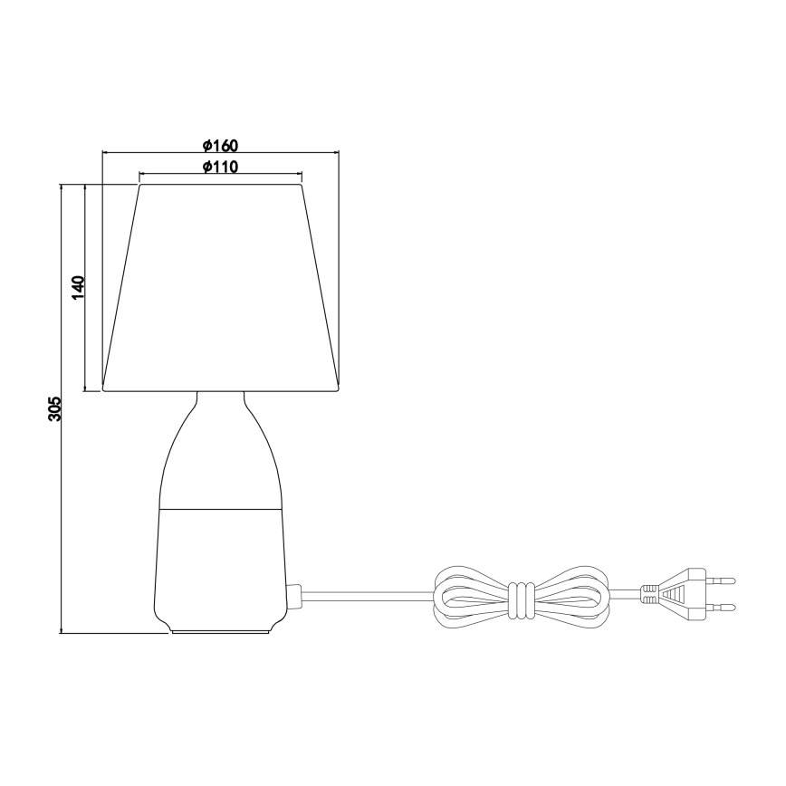 Globo - Stolní lampa 1xE14/40W/230V