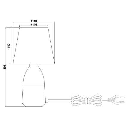 Globo - Stolní lampa 1xE14/40W/230V