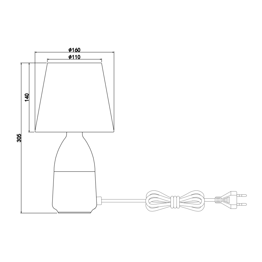 Globo - Stolní lampa 1xE14/40W/230V
