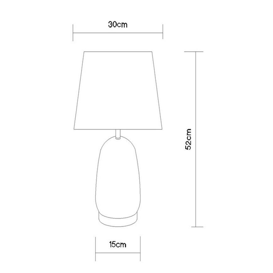 Globo - Stolní lampa 1xE27/40W/230V černá/hnědá